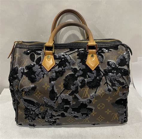 louis vuitton fleur de jais sequin speedy 30 bag|Louis Vuitton Monogram Fleur De Jais Sequin Speedy 30 Bag.